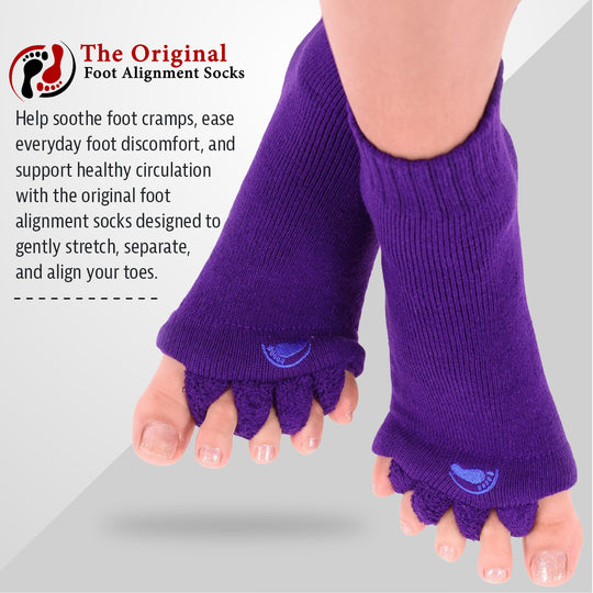 Purple Foot Alignment Socks banner
